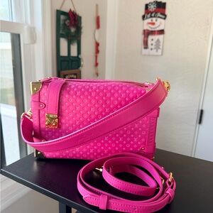 ❤️Pink Designer Handbag LV Trunk bag crossbody